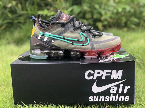 CPFM X Nike Air VaporMax 2019 Neon Light Four Eye Smiles Original Gate_ Number CD7001-300_ full code shipment 36--45-0561ac67